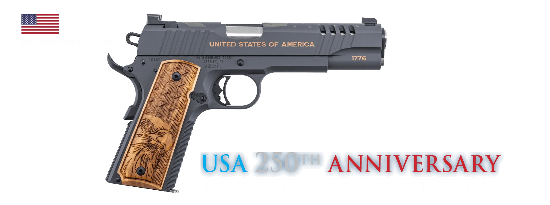 Auto-Ordnance Ships USA 250th Anniversary 1911 at $1,494